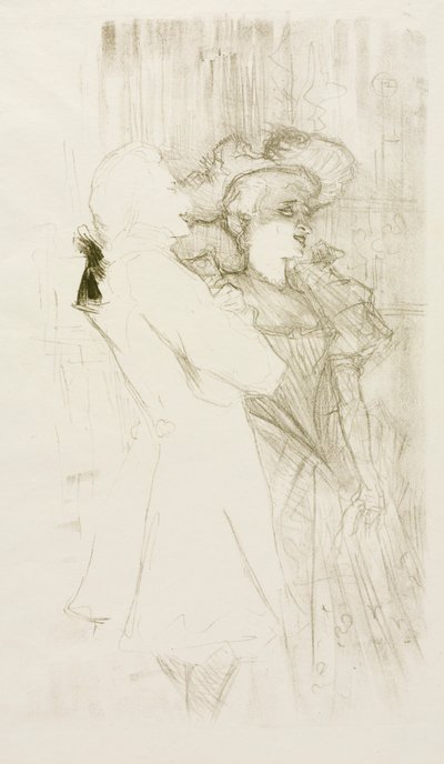 Lender og Auguez i The Song of Fortune, 1895. af Henri de Toulouse Lautrec