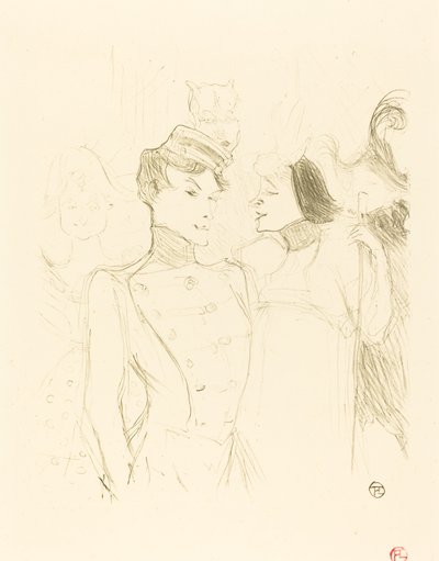 Lender and Lavalliere (Lender and Lavalliere) af Henri de Toulouse Lautrec