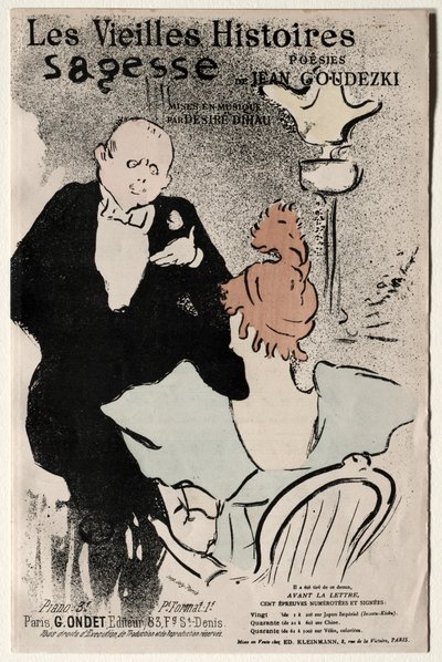 De gamle historier: visdom, 1893. af Henri de Toulouse Lautrec