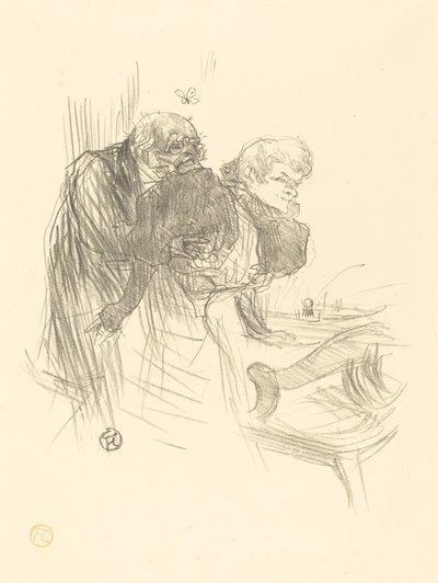 De gamle sommerfugle, 1895. af Henri de Toulouse Lautrec