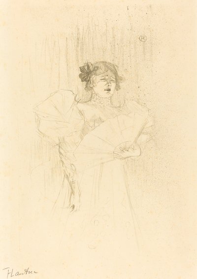 Luce Myres Full Face af Henri de Toulouse Lautrec