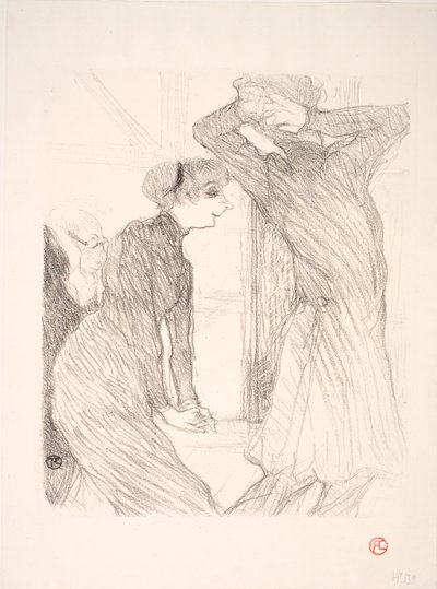 Lugné Poë og Berthe Bady i Beyond Human Forces af Henri de Toulouse Lautrec