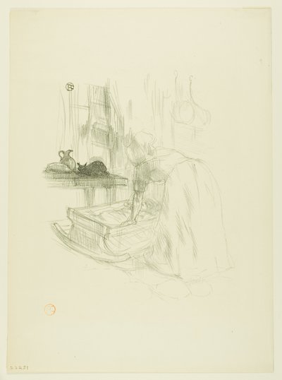 Vuggevise, fra Melodier af Désiré Dihau af Henri de Toulouse Lautrec