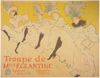 Mademoiselle Eglantines Troupe, 1896 af Henri de Toulouse Lautrec