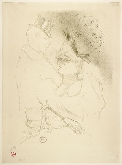 Frøken Lender og Baron af Henri de Toulouse-Lautrec
