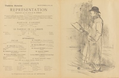 Sølvbryllup; Frihedens byrde; En seriøs klient [foran] af Henri de Toulouse Lautrec