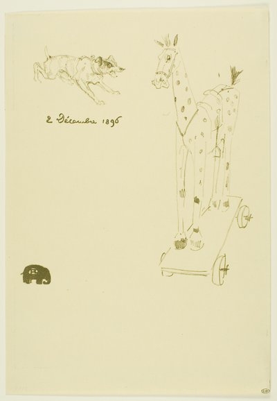 Menu Sylvain af Henri de Toulouse Lautrec