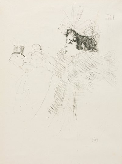 Miss May Belfort, 1895. af Henri de Toulouse Lautrec