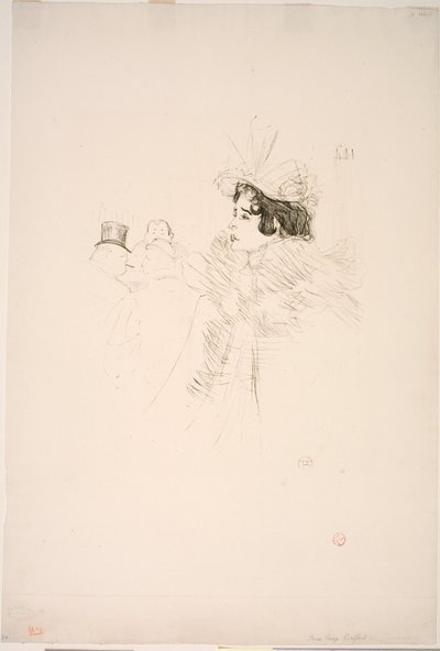 Miss May Belfort på Irish American Bar, Rue Royale af Henri de Toulouse-Lautrec