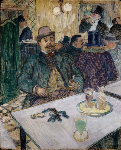 Monsieur Boileau i en café. 1893 af Henri de Toulouse Lautrec