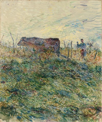 Pløjning i vingården, 1883 af Henri de Toulouse Lautrec