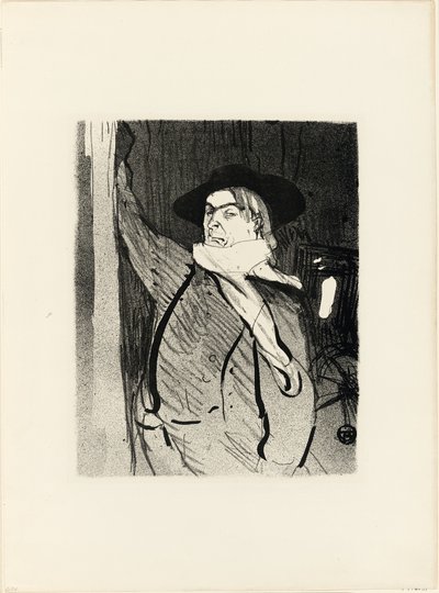 Portræt af Aristide Bruant, fra Le Café-Concert af Henri de Toulouse-Lautrec