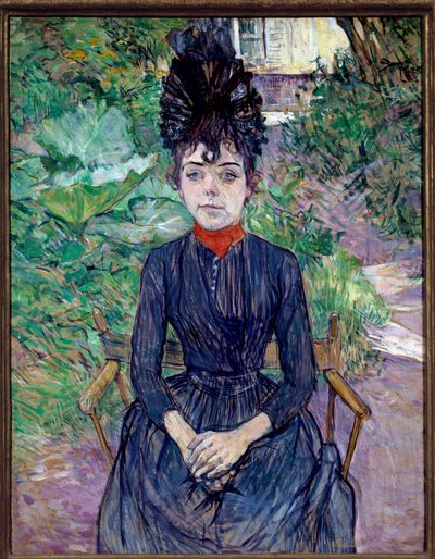 Portræt af Justine Dieuhl Maleri af Henri de Toulouse Lautrec (1864-1901) 1891 søn. 0,74x0,58 m Paris, musee d