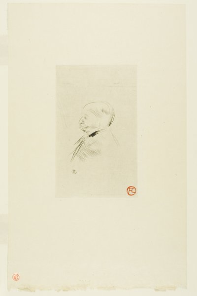 Portræt af en mand af Henri de Toulouse Lautrec