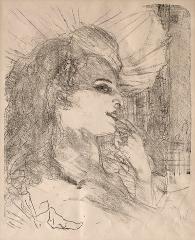 Portrætter af skuespillere og skuespillerinder: Tretten litografier: Anna Held, 1898. af Henri de Toulouse Lautrec