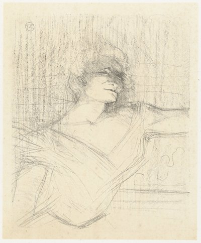 Portret van skuespillerinden Yvette Guilbert i Dans la Glu Yvette Guilbert I Glu Yvette Guilbert: Engelsk serie (serietitel) af Henri de Toulouse Lautrec