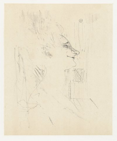 Portret van skuespillerinden Yvette Guilbert i Soularde Yvette Guilbert Soularde Yvette Guilbert: Engelsk serie (serietitel) af Henri de Toulouse Lautrec