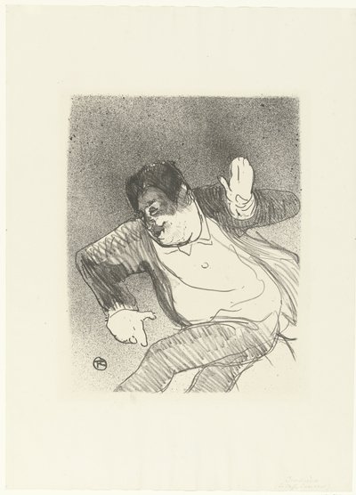 Portret van komiek Caudieux danser i Petit Casino Caudieux Petit Casino Koncertcafeen (serietitel) af Henri de Toulouse Lautrec