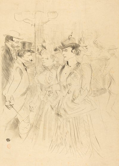 Promenade (Promenoir) af Henri de Toulouse Lautrec