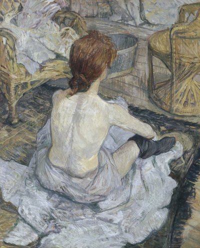 Redhead The Toilet, 1889 af Henri de Toulouse Lautrec