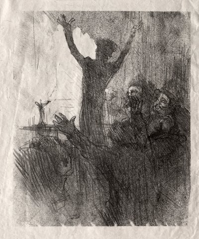 Schlomé Fuss in der Synagoge, 1897 von Henri de Toulouse Lautrec