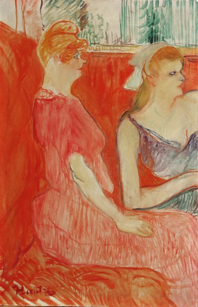 Studie til In the Salon på Rue des Moulins, 1894 af Henri de Toulouse Lautrec