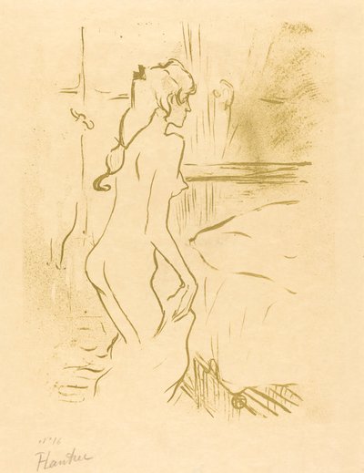 Studie af en kvinde (Etude de femme) af Henri de Toulouse Lautrec