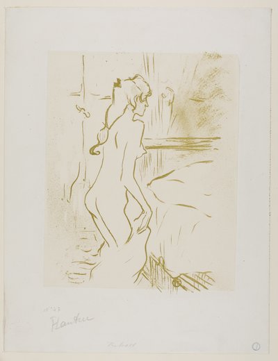 Studie af en kvinde af Henri de Toulouse-Lautrec