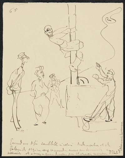 Nedsænkning, 1881 af Henri de Toulouse Lautrec