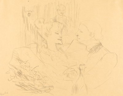 Aftensmad i London af Henri de Toulouse Lautrec