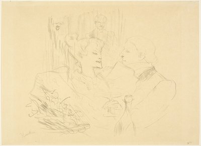 Aftensmad i London af Henri de Toulouse Lautrec