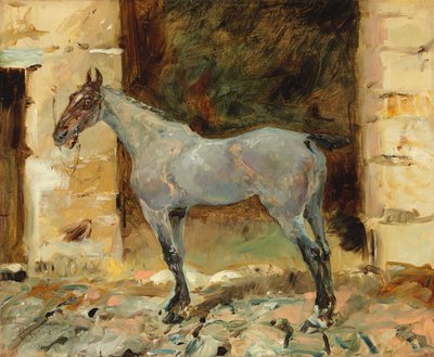 Bundet Hest; Cheval attache, ca. 1881 af Henri de Toulouse Lautrec
