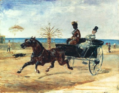 Den sorte grevinde, 1881 af Henri de Toulouse Lautrec