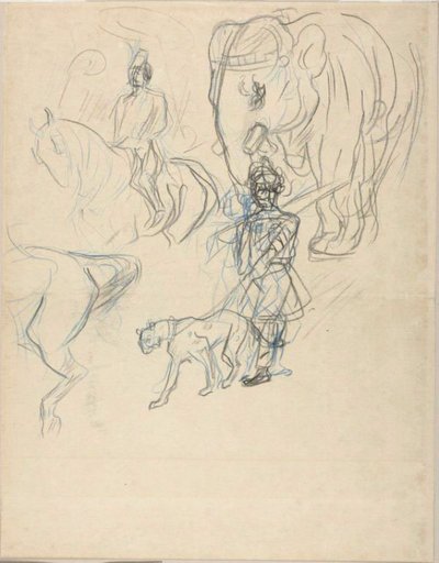 Rajahs Cortege af Henri de Toulouse Lautrec