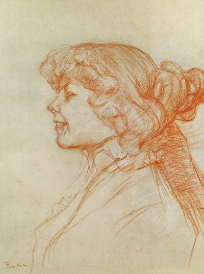 Den engelske pige ved stjernen i Le Havre, 1899 (farveblyant på papir) af Henri de Toulouse Lautrec