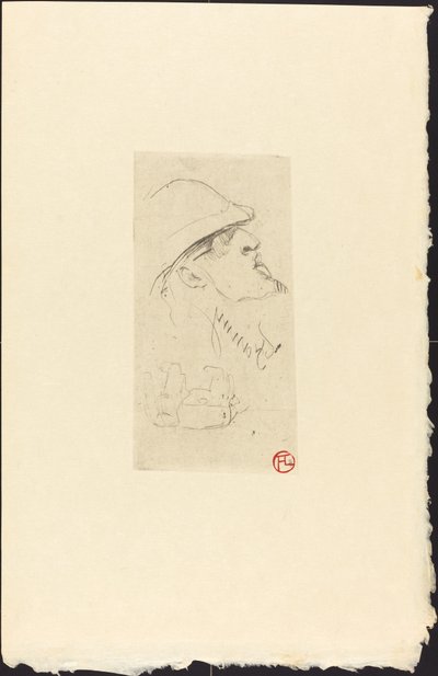 The Explorer Vicomte de Brettes (Explorer L.J. Vicomte de Brettes?) af Henri de Toulouse Lautrec