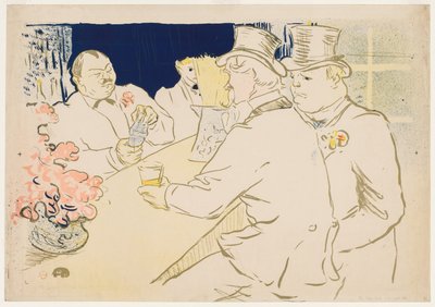 Den irske og amerikanske bar, Rue Royale af Henri de Toulouse Lautrec