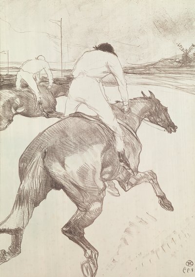 The Jockey, 1899 (farvelitografi) af Henri de Toulouse Lautrec