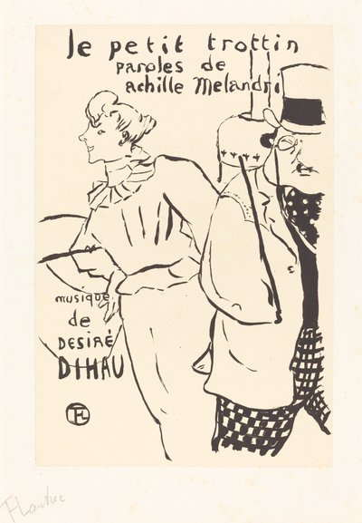 The Little Errand-Girl Le petit trottin, 1893. af Henri de Toulouse Lautrec