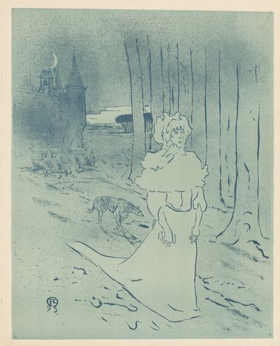 Herregårdsfruen eller omen (The Chatelaine eller Toxin) af Henri de Toulouse Lautrec