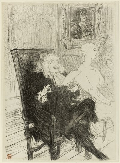 Truffier og Moreno, i Lærde Kvinder af Henri de Toulouse Lautrec