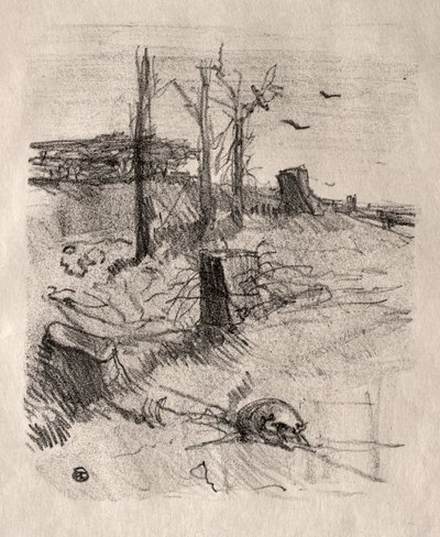 En kirkegård i Galicien af Henri de Toulouse Lautrec