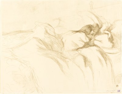 Kvinde i søvn af Henri de Toulouse Lautrec