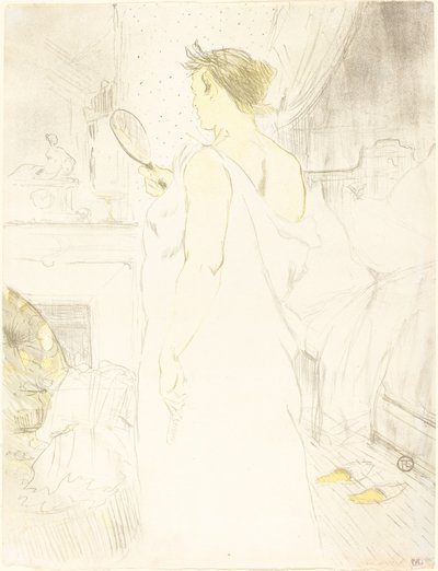Kvinde ved spejlet af Henri de Toulouse Lautrec