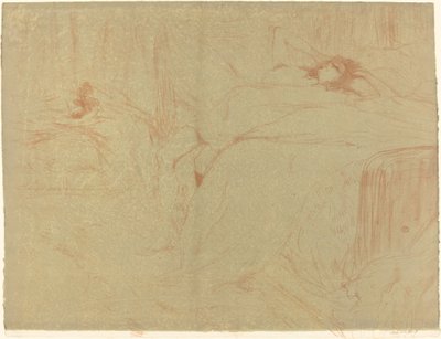 Kvinde på ryggen af Henri de Toulouse Lautrec