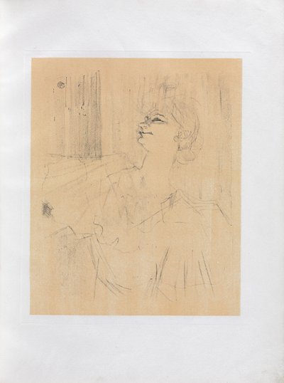 Yvette Guilbert-engelsk serie: Menilmontant de Bruant af Henri de Toulouse-Lautrec