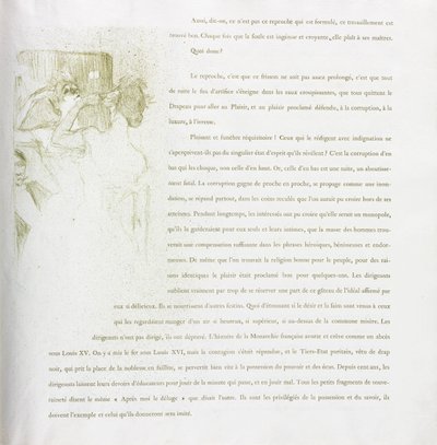 Yvette Guilbert-fransk serie: nr. 13, 1894. af Henri de Toulouse Lautrec