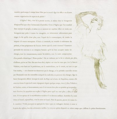 Yvette Guilbert-French Series: nr. 7 af Henri de Toulouse Lautrec
