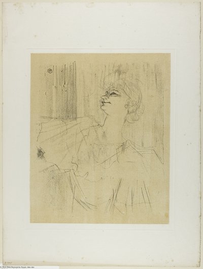 Yvette Guilbert—A Menilmontant de Bruant, fra Yvette Guilbert af Henri de Toulouse-Lautrec