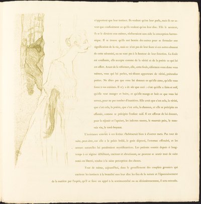 Yvette Guilbert af Henri de Toulouse Lautrec